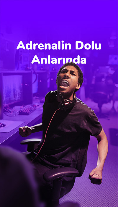 Adrenalin dolu anlarında internet